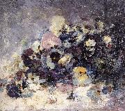 Nicolae Grigorescu Pansies oil painting artist